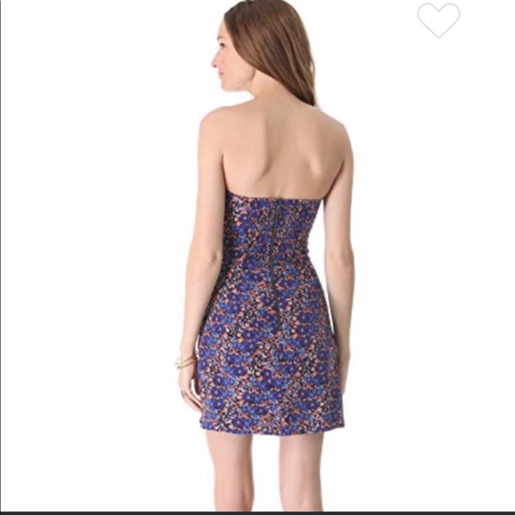 Floral Club Monaco mini strapless  dress size 4 - Picture 2 of 8